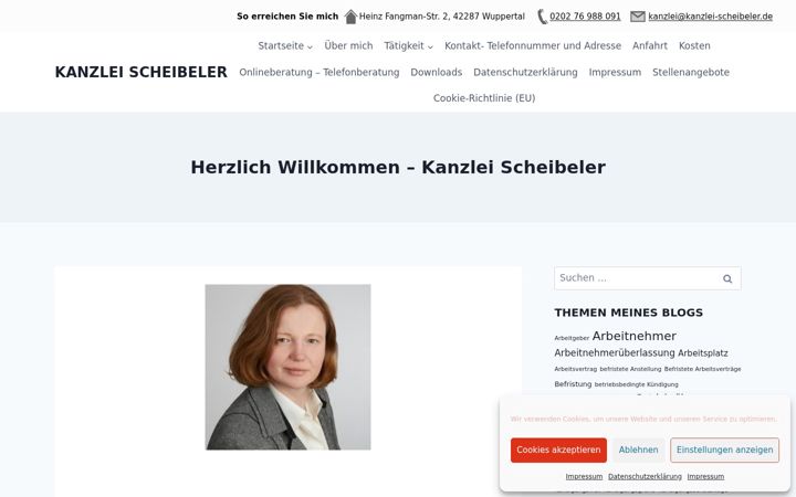 Screenshot of kanzlei-scheibeler.de