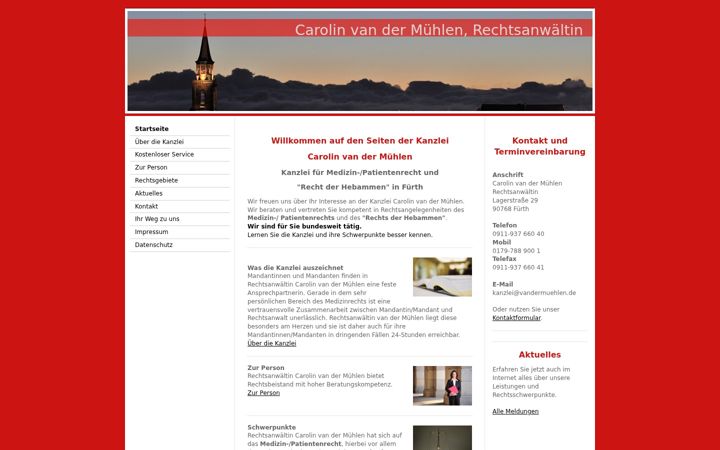 Screenshot of kanzlei-schmerzensgeld.de