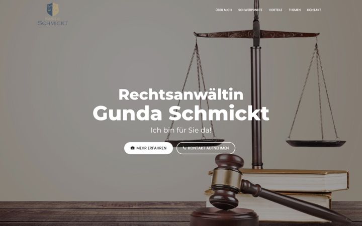 Screenshot of kanzlei-schmickt.de