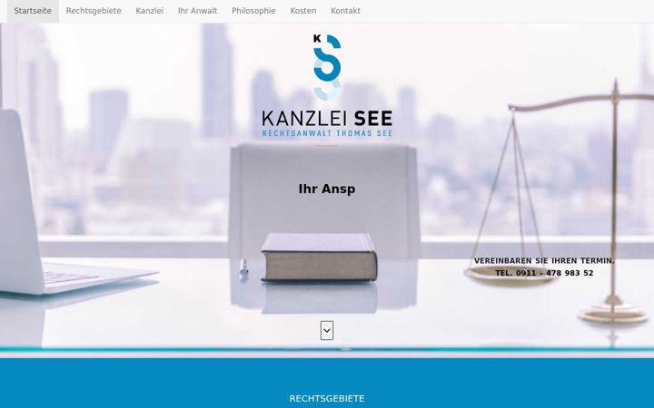 Screenshot of kanzlei-see.de