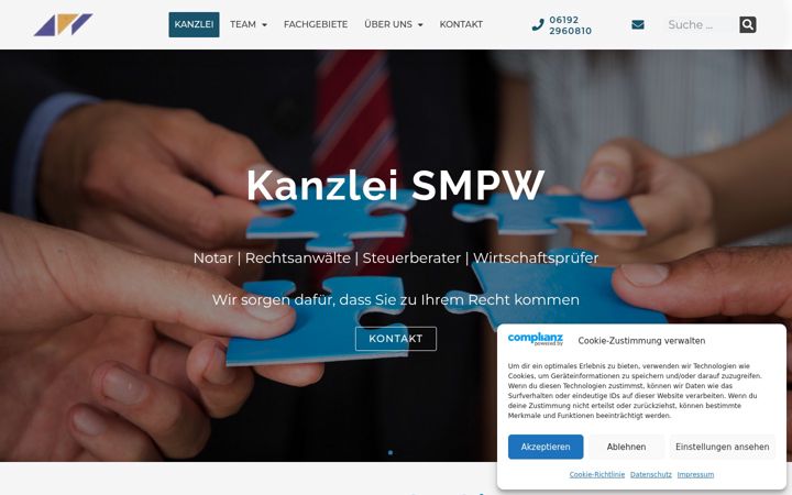 Screenshot of kanzlei-smpw.de
