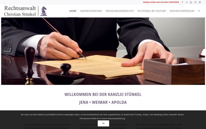 Screenshot of kanzlei-stuenkel.de