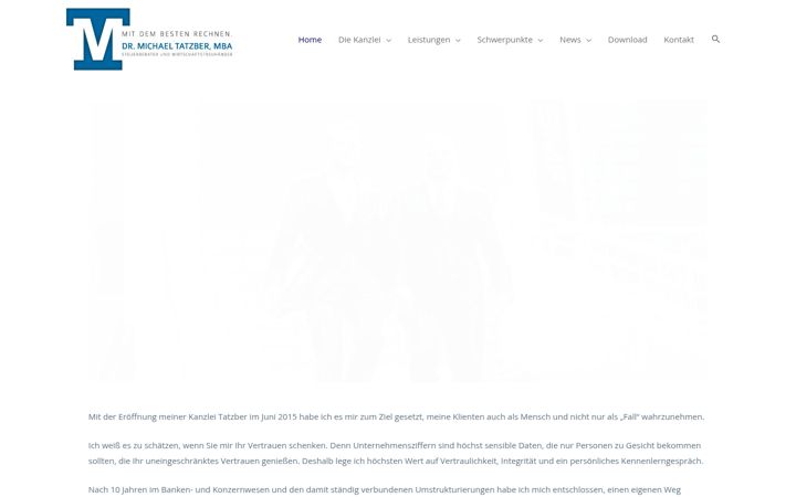 Screenshot of kanzlei-tatzber.at