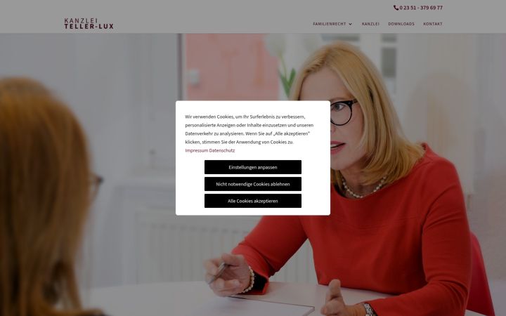 Screenshot of kanzlei-teller.de