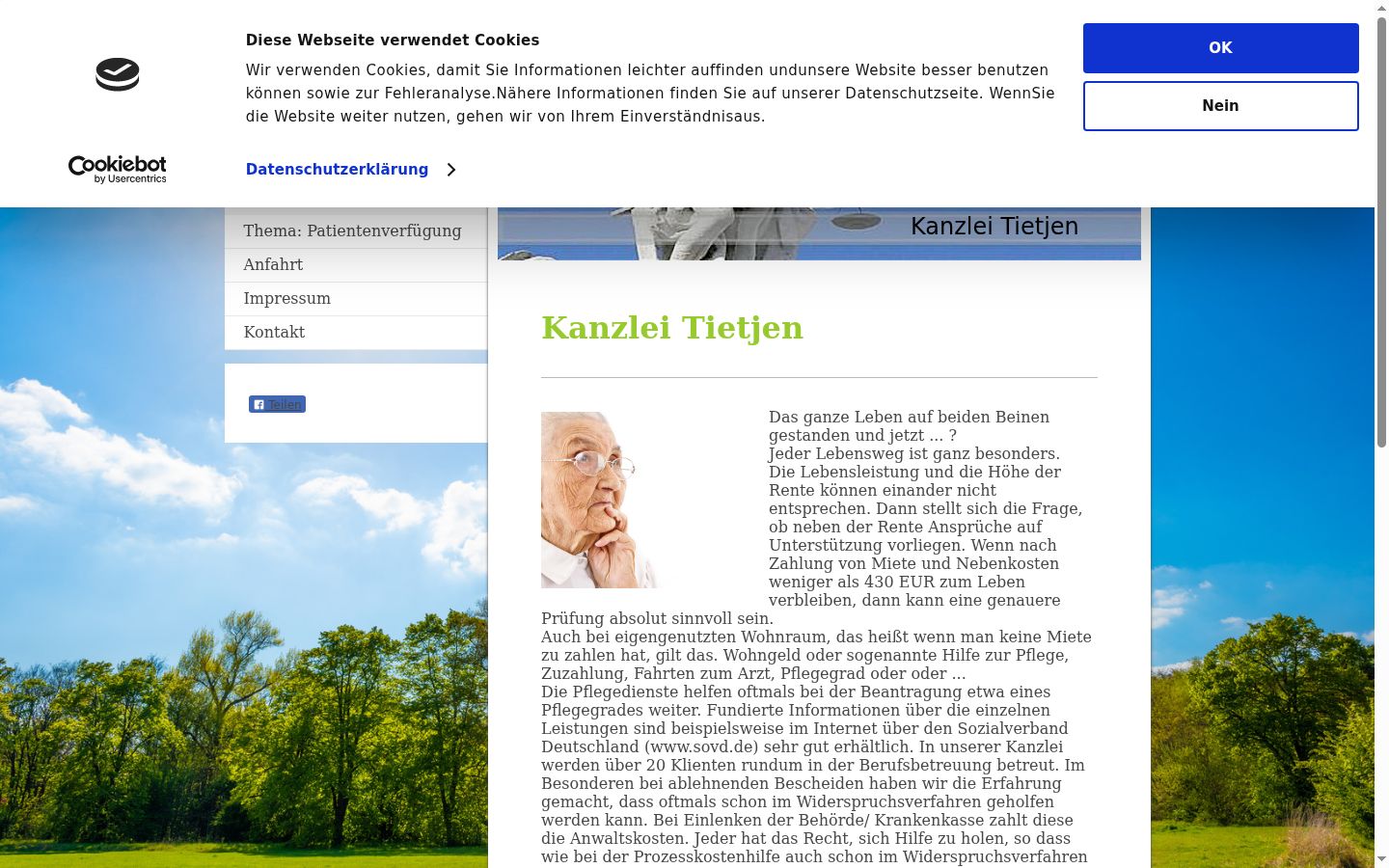 Sutikimo reklamjuostės, rodytos prieš bet kokią sąveiką, ekrano kopija