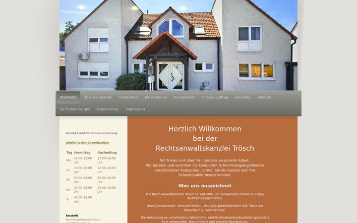 Screenshot of kanzlei-troesch.de