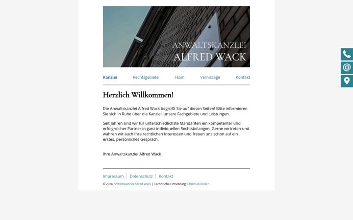Skærmbillede af kanzlei-wack.de