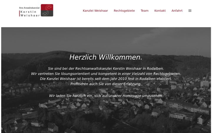 Screenshot of kanzlei-weishaar.de