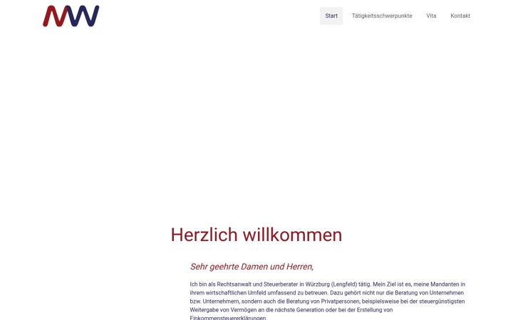 Screenshot of kanzlei-wiessner.de