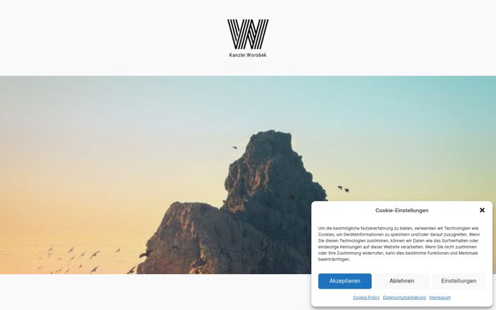 Screenshot of kanzlei-worobek.de