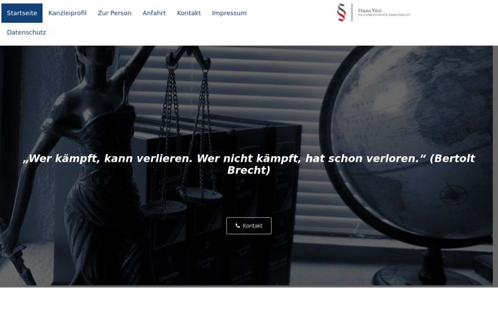 Screenshot of kanzlei-yuece.de