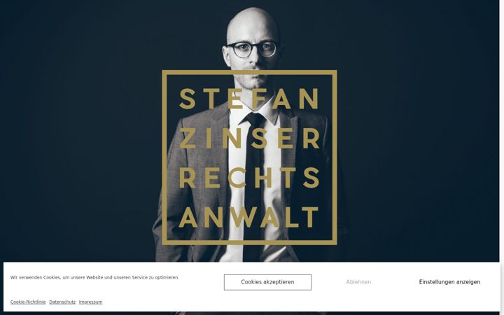 Screenshot of kanzlei-zinser.de