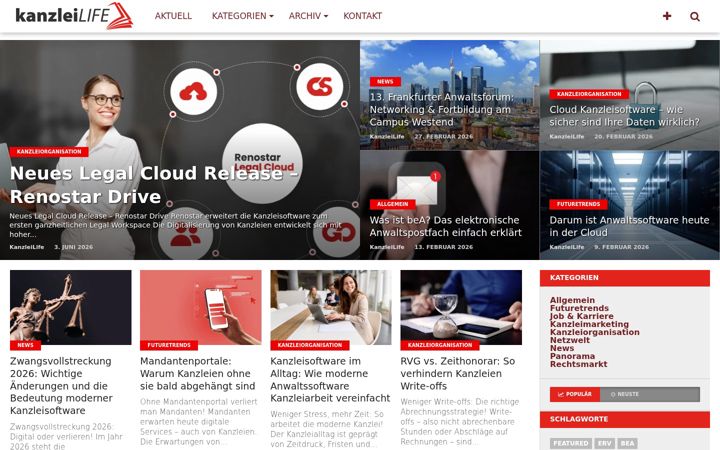 Screenshot of kanzleilife.de