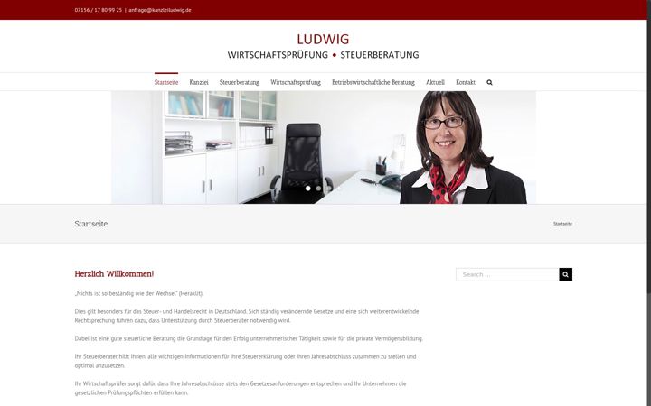 Screenshot of kanzleiludwig.de
