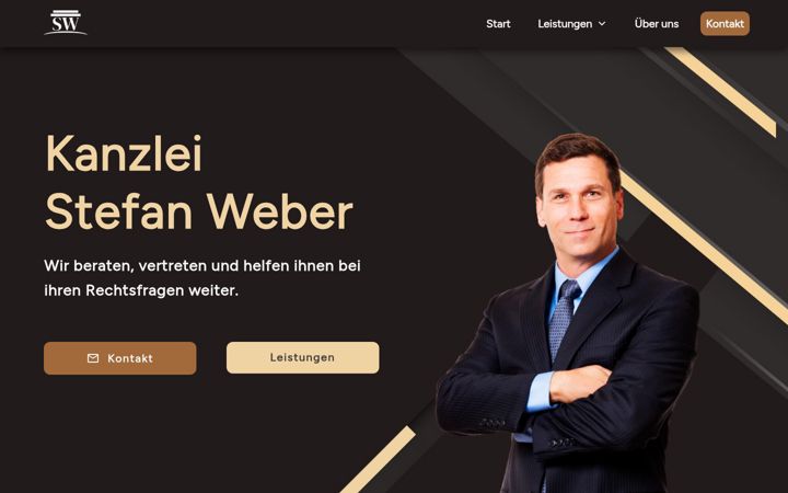 Screenshot of kanzleistefanweber.com