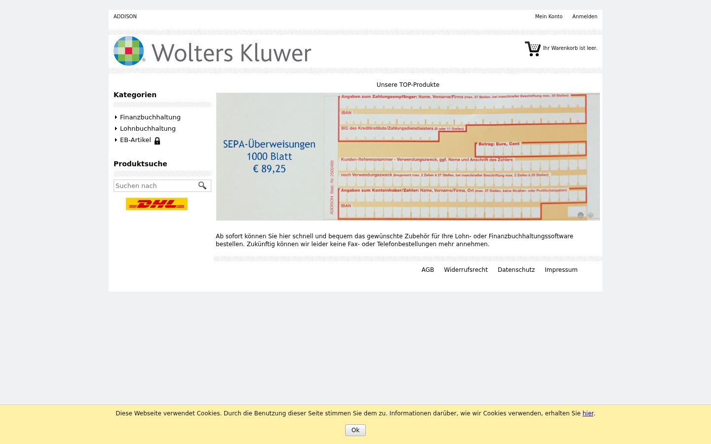 Screenshot van de toestemmingsbanner zoals getoond vóór enige interactie