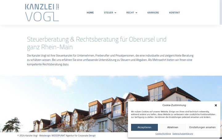 Screenshot of kanzleivogl.de