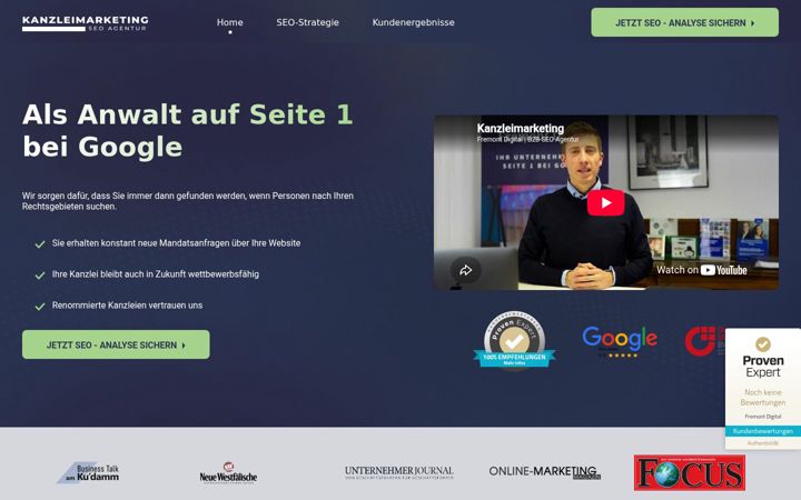Screenshot of kanzleiwachstum.de