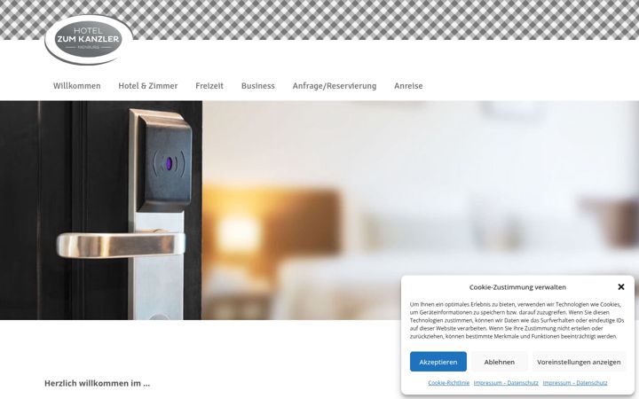 Screenshot of kanzler-hotel.de