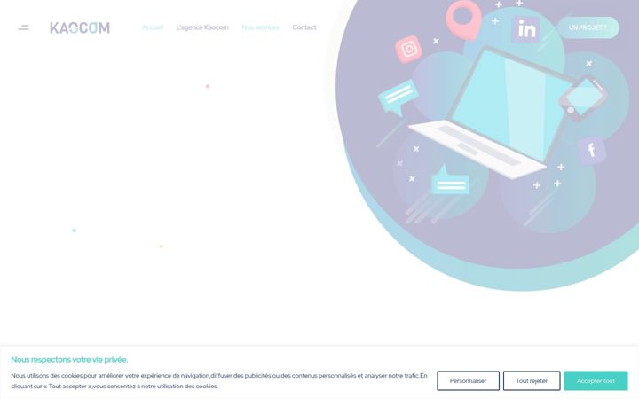 Screenshot of kaocom.fr