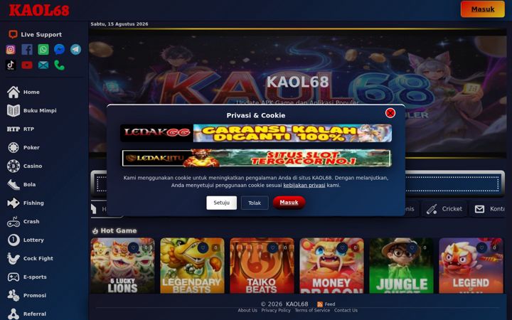 Screenshot of kaol68.org