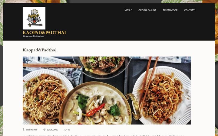 Screenshot of kaopadpadthai.it
