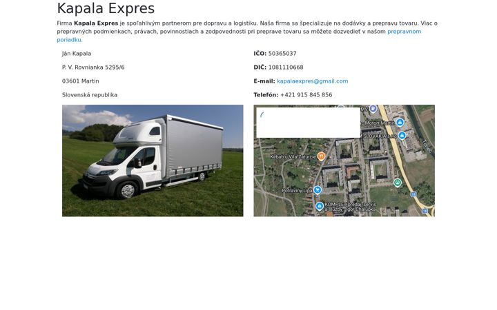 Screenshot of kapalaexpres.sk