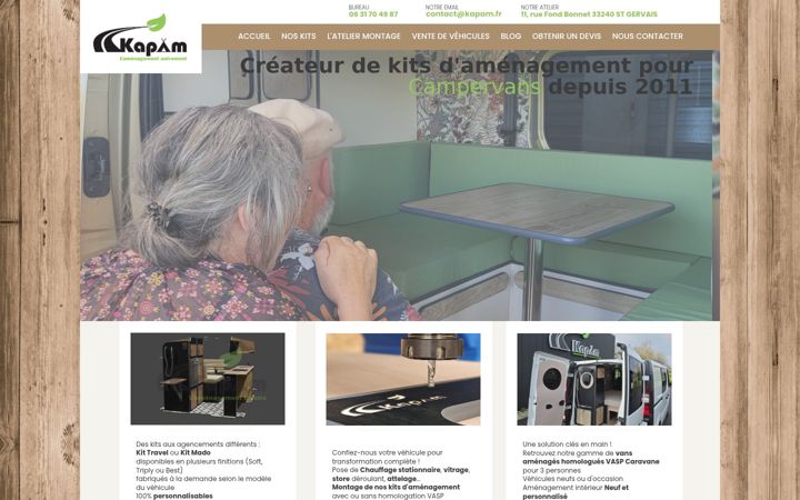 Screenshot of kapam.fr