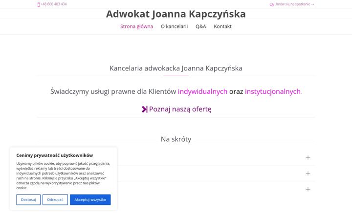 Screenshot of kapczynska.pl