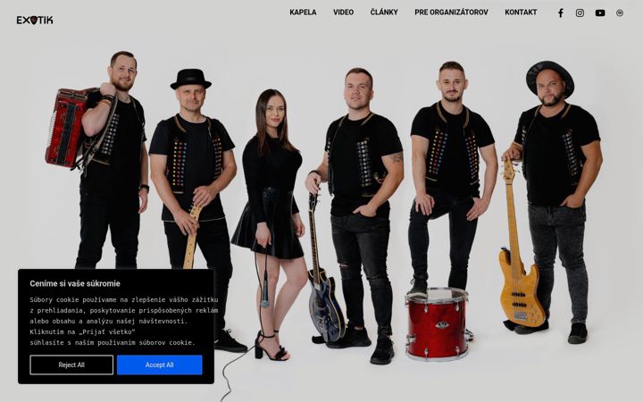 Screenshot of kapelaexotik.sk
