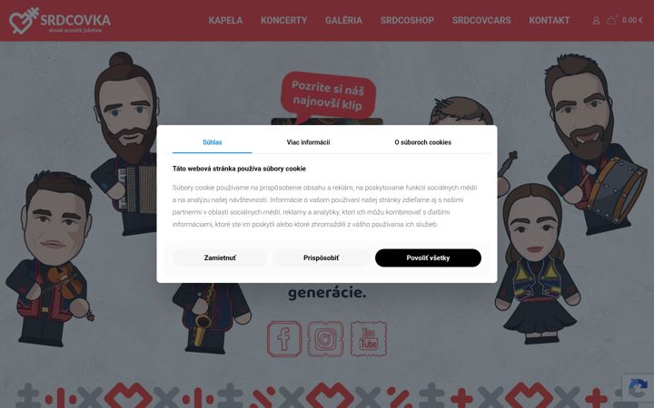Screenshot of kapelasrdcovka.sk