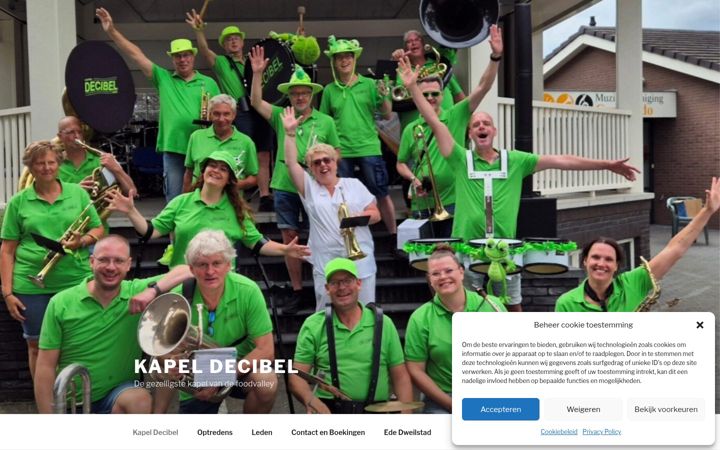 Screenshot of kapeldecibel.nl