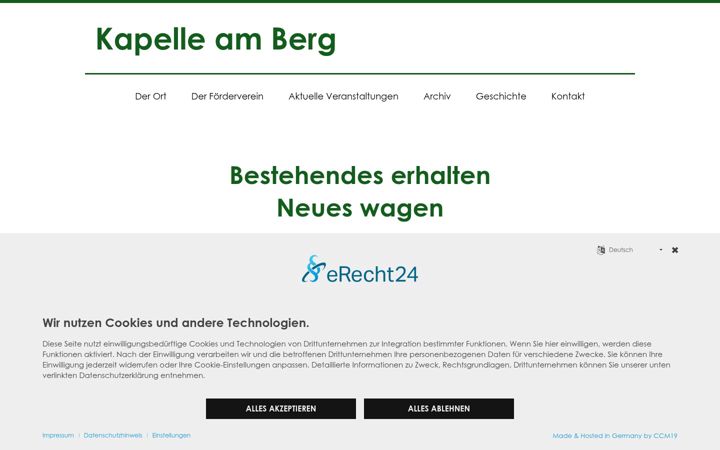 Screenshot of kapelle-am-berg.de