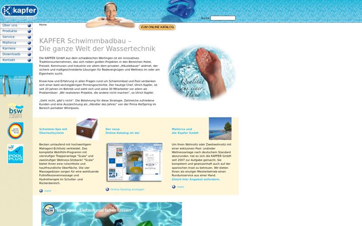 Screenshot of kapfer.de