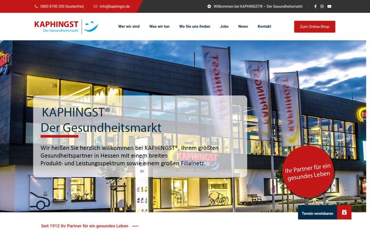 Screenshot of kaphingst-gruppe.de