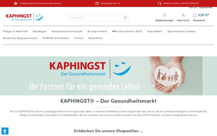 Screenshot of kaphingst.at