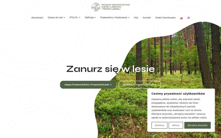Screenshot of kapielelesne.pl