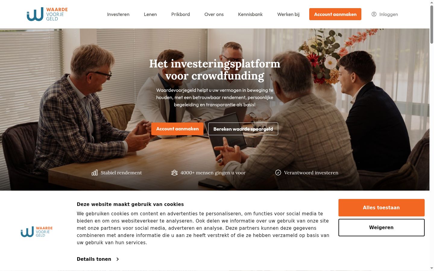 Capture d'écran de la bannière de consentement affichée avant toute interaction