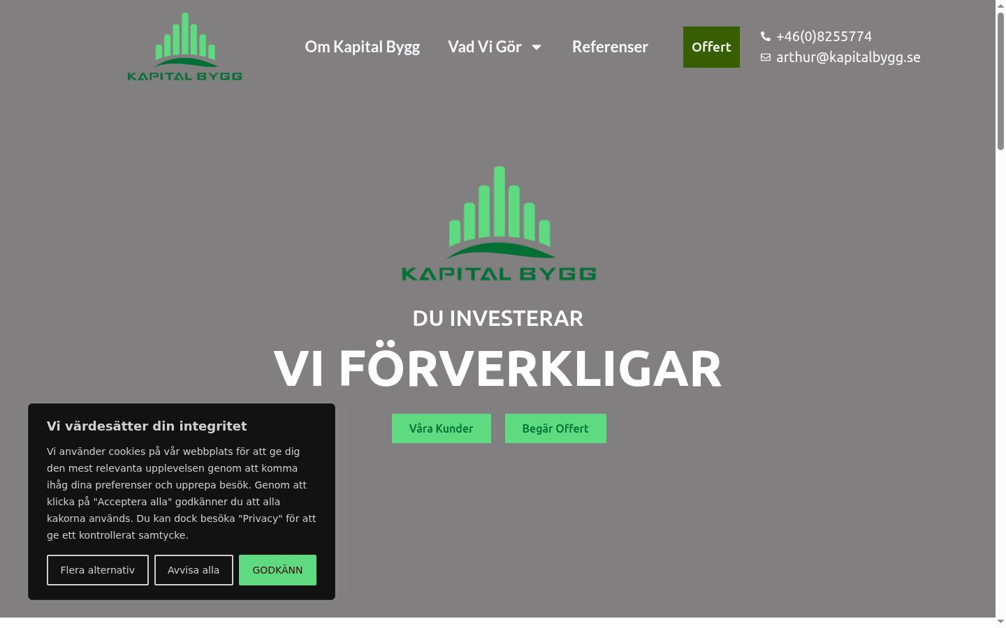 Screenshot tal-banner tal-kunsens muri qabel kwalunkwe interazzjoni