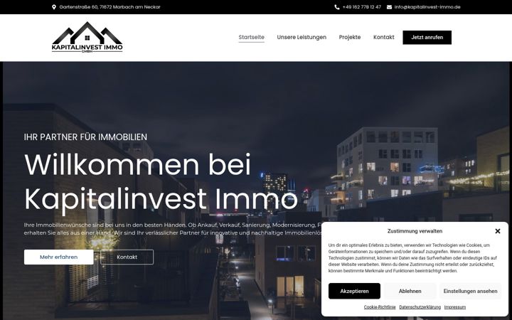 Screenshot of kapitalinvest-immo.de