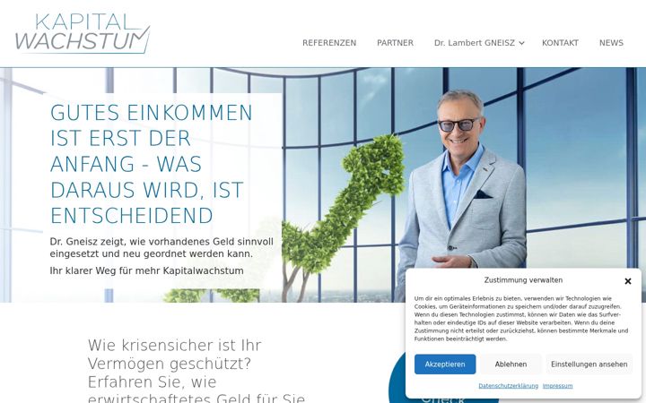 Screenshot of kapitalwachstum.at