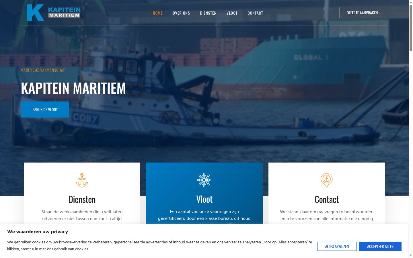 Screenshot tal-banner tal-kunsens muri qabel kwalunkwe interazzjoni