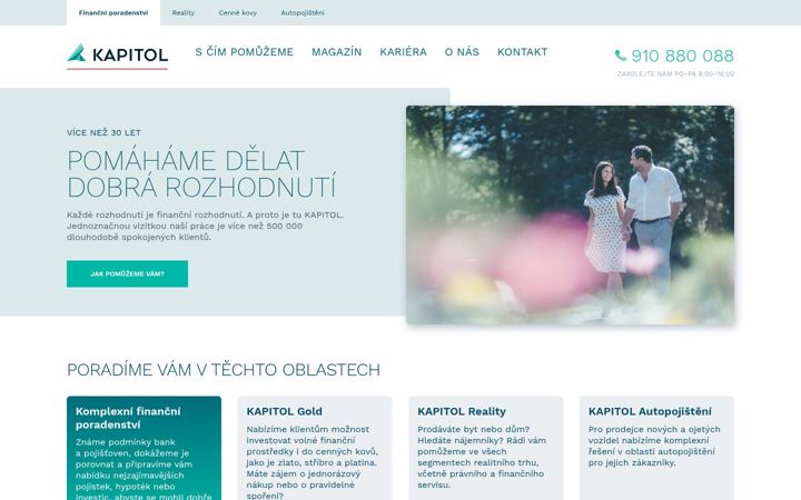 Screenshot of kapitol.cz