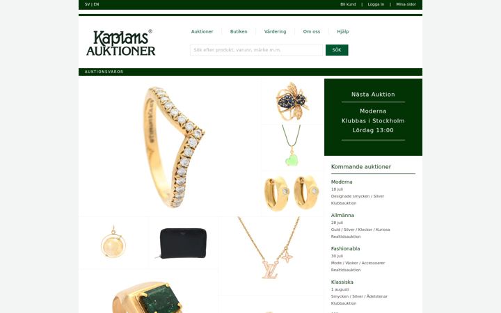 Screenshot of kaplans.se