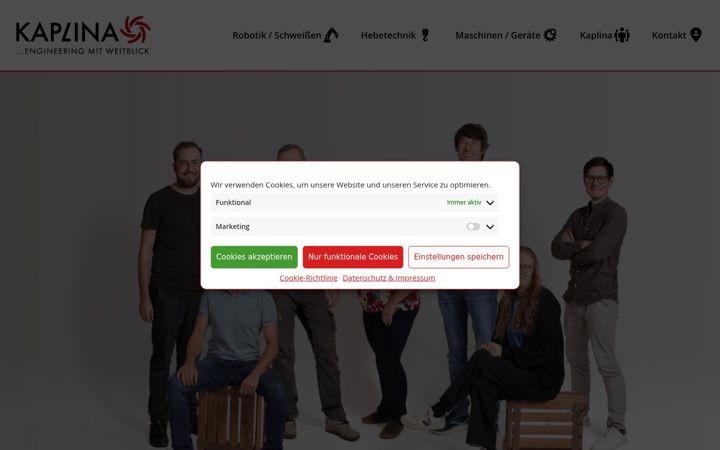 Screenshot of kaplina.at