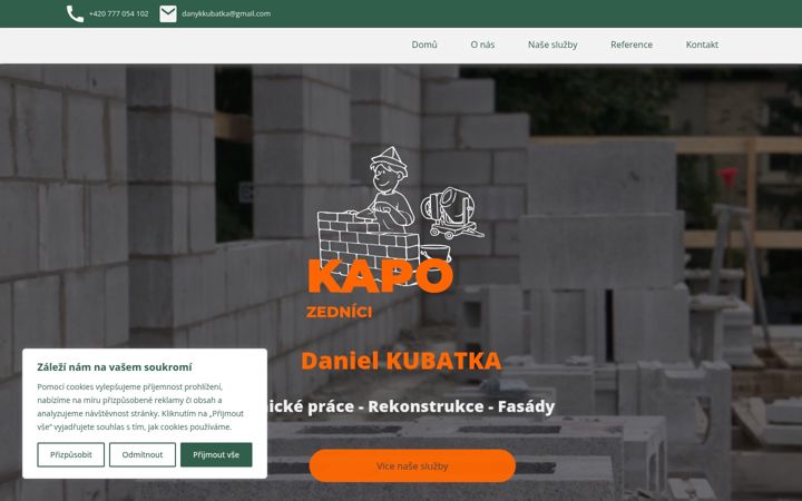 Screenshot of kapo-zednici.cz