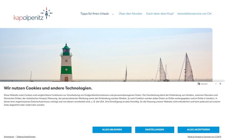 Screenshot of kapolpenitz.de