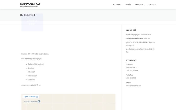 Screenshot of kappanet.cz