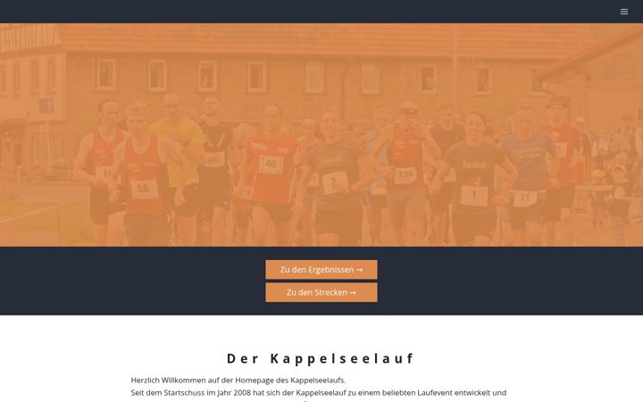 Screenshot of kappelseelauf.de