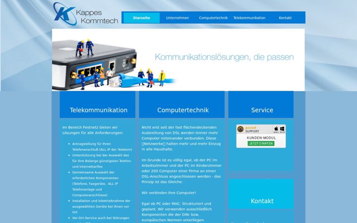 Screenshot of kappes-kommtech.de